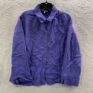 Habitat Clothes To Live In Blouse Womens Medium Top Purple